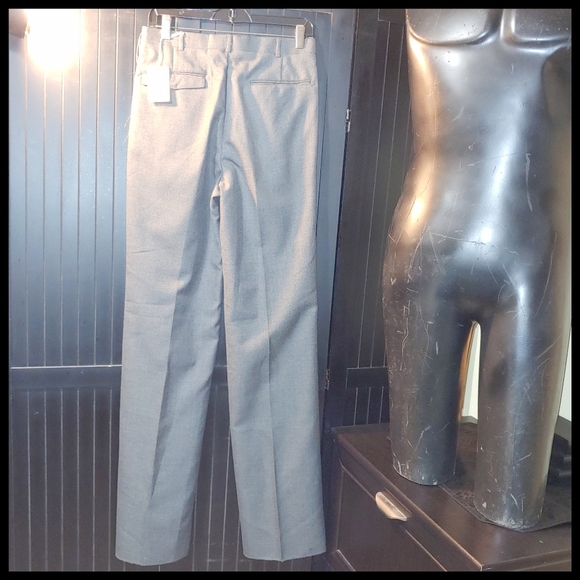 New Unhemmed Gray Bonelli Dress Pants, 30 - Picture 2 of 6